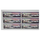 (6) 1989 Hess Fire Trucks (all MIB) -