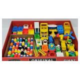 (33) Fisher Price Vehicles & (48) People