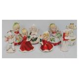 (8) Vintage Ceramic Christmas Angels