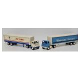 (2) Early Winross 1:64 Die Cast Promo Trucks