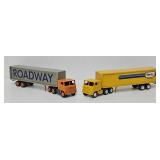 (2) Early Winross 1:64 Die Cast Promo Trucks