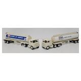 (2) Early Winross 1:64 Die Cast Promo Trucks
