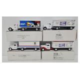 (4) Ertl US Mail Promo Die Cast Tractor Trailers