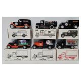 (6) Ertl Motorcycle Promo Vehicle Coin Banks