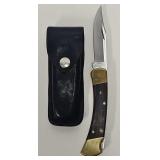 Buck 110 C Knife w/Black Leather Case