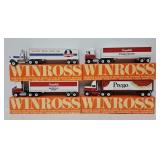 (4) Winross 1:64 Die Cast Promo Tractor Trailers