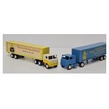 (2) Early Winross Die Cast Promo Tractor Trailers