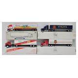(4) Ertl & Liberty Beer Promo Die Cast Semi