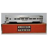 Lionel #2531 O-Gauge Silver Dawn Observation Car