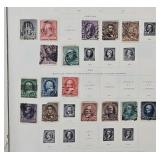 Scotts US  Album w/100+ Front of Book Stamps