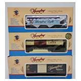 (3) K-Line Yuemgling Beer O-Gauge Freight Cars