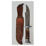 Edge Mark Germany Stag Handle Bowie Knife