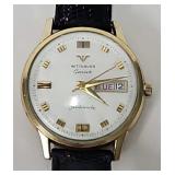 Wittnauer 10KT RGP Day/Date Automatic Wrist Watch