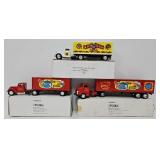 (3) Ertl Circus Promo Tractor Trailer Coin Banks