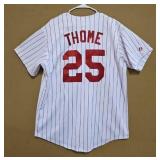Phillies Jim Thome Majestic Baseball Jersey (XL)