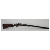 Gun - T. Barker Dbl Hammer Dbl Barrel 12Ga Shotgun