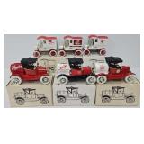 (6) Ertl Beer Promo Die Cast Coin Banks (MIB)