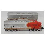 Lionel #2343 O-Gauge Santa Fe AC Diesel Units