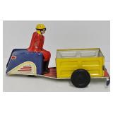 c1950 Nylint Deliver-All Cart/Scooter Windup Toy