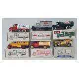 (6) Ertl Gas & Oil Promo Die Cast Coin Banks