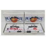 (2)Peachstate 1:64 Die Cast Promo Tractor Trailers