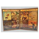 1990 & 1993  Winston Cup Wall Plaques w/Earnhardt
