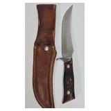 Camillus Sword Brand Model 1014 Knife w/Leather Sh