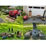 Antique Primitive Stones, Tractors, Boat