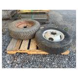 Skid Of (2) Tires With Rims