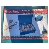 New Greatbear Ratchet Straps W/ Tool Box