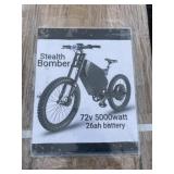 New Stealth Bomber 72V Motor Bike