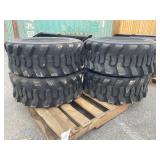 New Set Of (4) 12-16.5 Skid Loader Tires