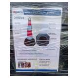 New Skid Lot Of (250) PCS Safety Traffic Cones