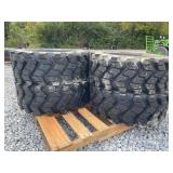 New Set Of (4) 12-16.5 SKS-9 Skid Loader Tires