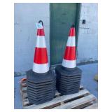 New Skid Lot Of (20) High Visible Safety Cones