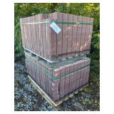 (2) New Skid Lot Of Hanover Pavers Quarry Red