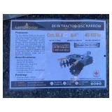 New Landhonor 3 PT Hitch 84" Disc Harrow