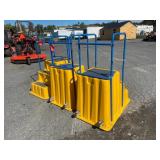 (3) Premier Plastics 3 Step Box Step Stools