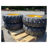 New Set Of (4) 10-16.5 Skid Loader Tires W/ Rims