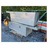 Used Skid Lot Of Diamond Plate Tool Boxes