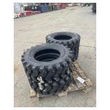 New Set Of (4) 10-16.5 SKS9 Skid Loader Tires