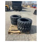 New Set Of (4) 10-16.5 SKS1 Skid Loader Tires