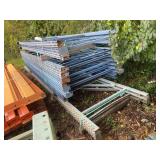 Skid Lot Of (13) Assorted Pallet Racking Uprights