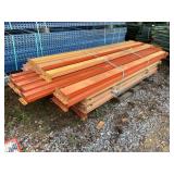 Skid Lot Of Assorted Size Pallet Racking Rails