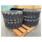 New Set Of (4) 12-16.5 Skid Loader Tires