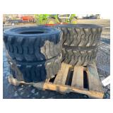 New Set Of (4) 12-16.5 Skid Loader Tires