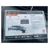 (3X) New Wolverine Quick Attach 72" Roto Tiller