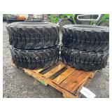 New Set Of (4) 12-16.5N.H.S Skid Loader Tires