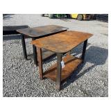(2) Used 60" Metal Work Tables