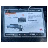 (2X) New Wolverine Quick Attach 72" Roto Tiller